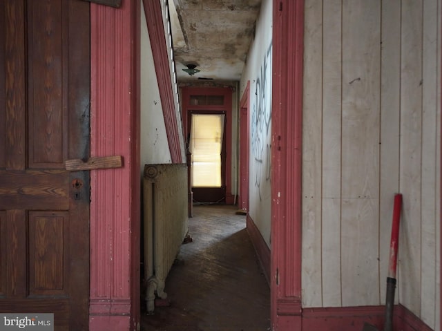 interior space featuring radiator