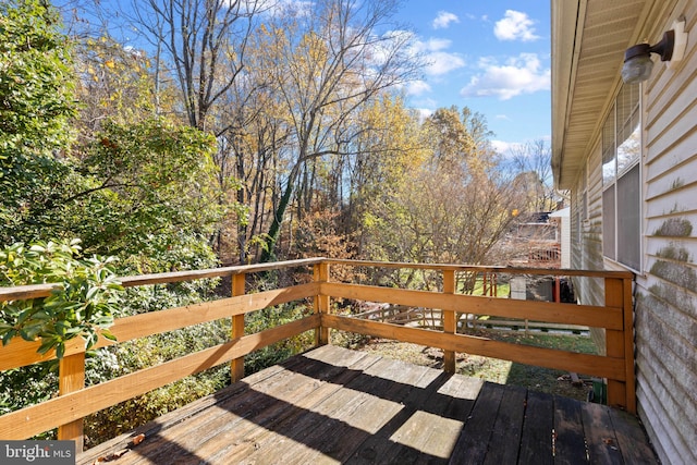 view of wooden terrace