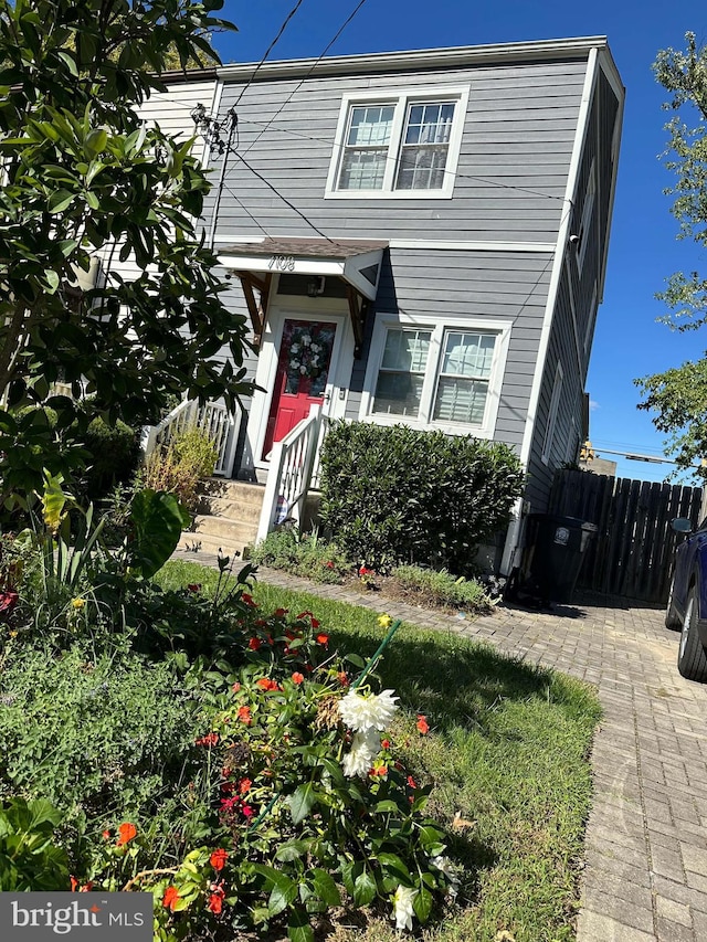 view of front of home