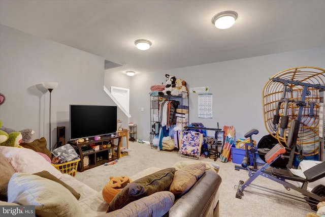 interior space with carpet floors