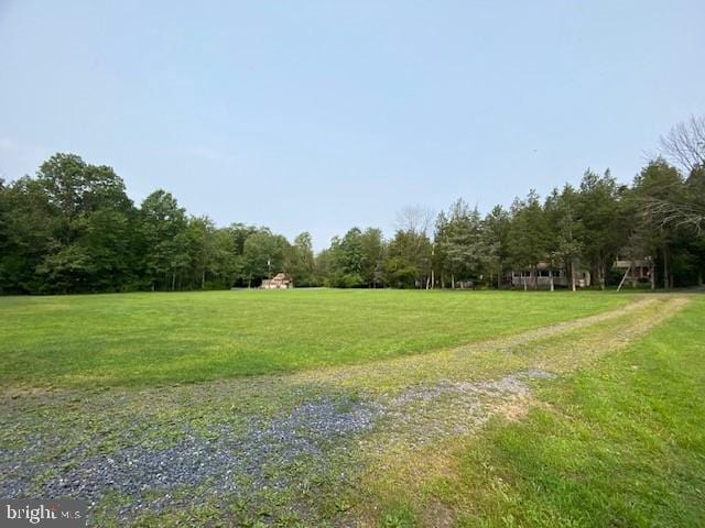 exterior space with a rural view