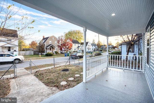 view of patio / terrace featuring a porch