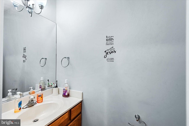 bathroom featuring vanity