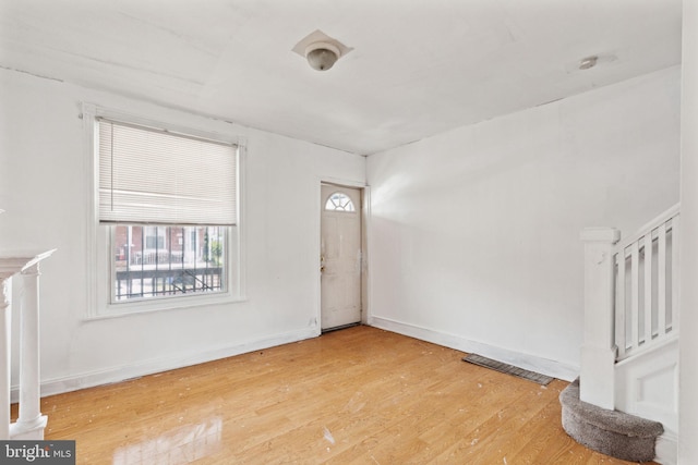 entryway featuring wood-type flooring