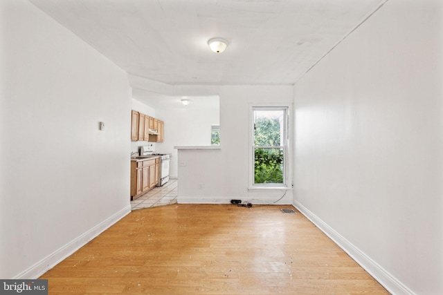 interior space with light wood-type flooring