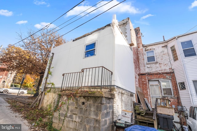 view of rear view of property