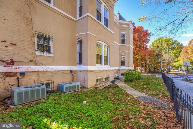 exterior space with central AC unit