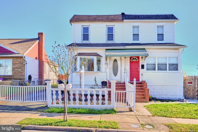 view of front of home