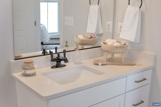 bathroom featuring vanity