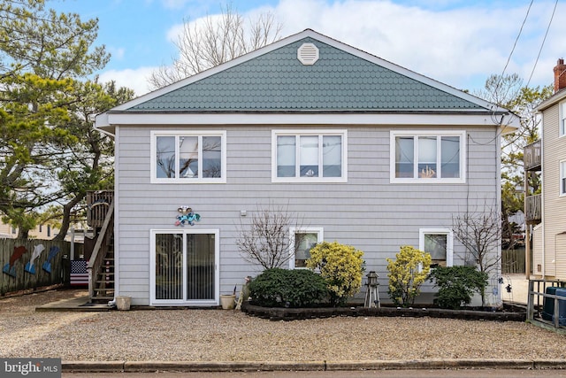 view of rear view of house