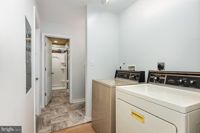 washroom with washer and clothes dryer