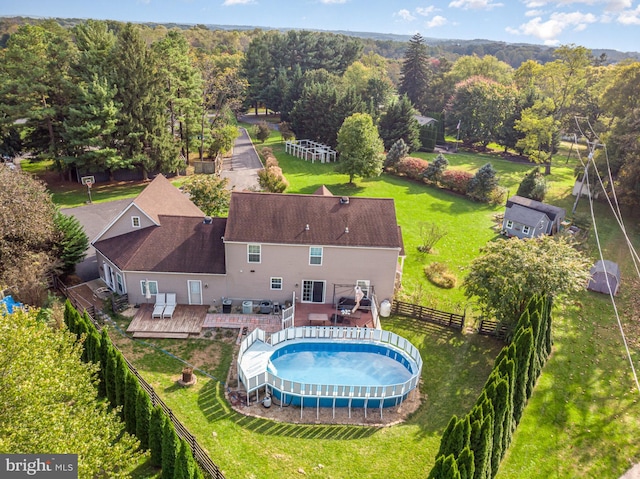 birds eye view of property