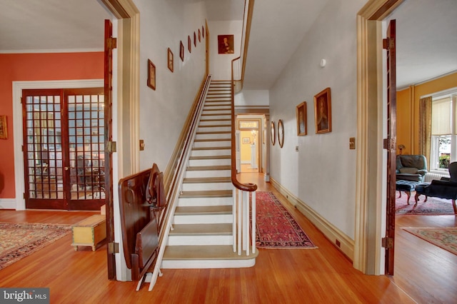 144 W Main St, Waynesboro, PA 17268 - staircase featuring wood finished floors and baseboards