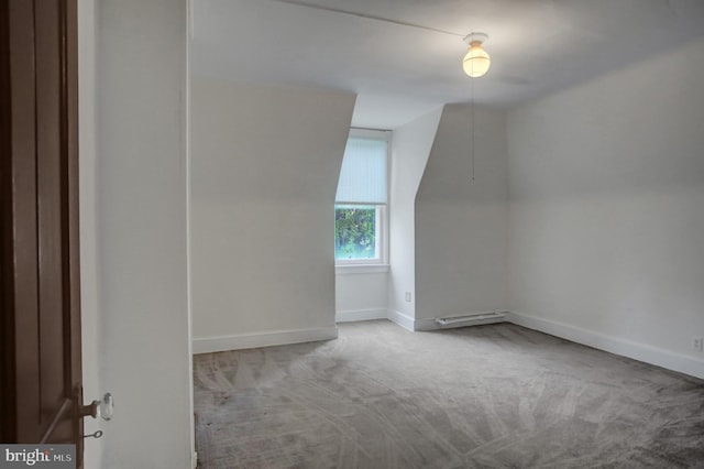 144 W Main St, Waynesboro, PA 17268 - additional living space with carpet, baseboard heating, baseboards, and lofted ceiling