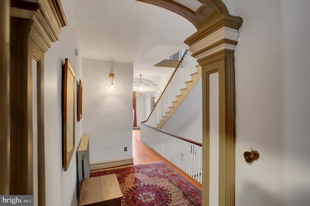 144 W Main St, Waynesboro, PA 17268 - stairs with wood finished floors