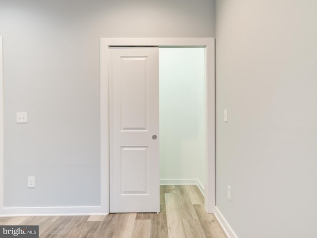 interior space featuring light hardwood / wood-style flooring