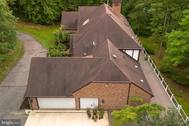 birds eye view of property