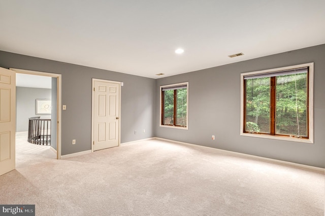 view of carpeted empty room