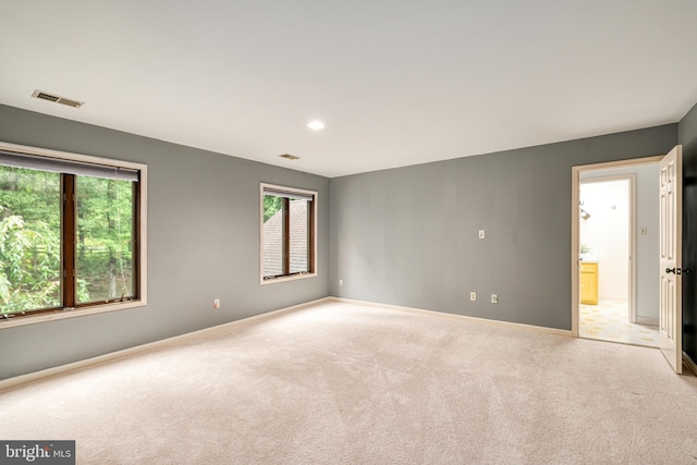 view of carpeted empty room