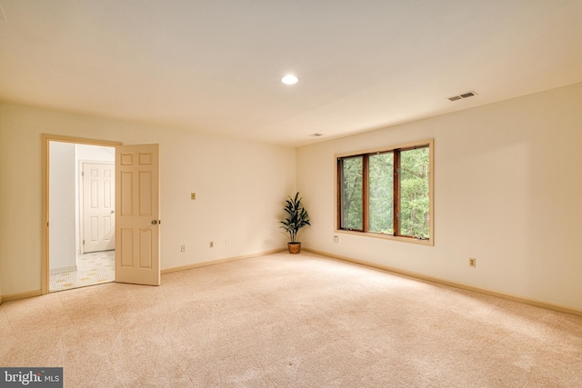 view of carpeted empty room