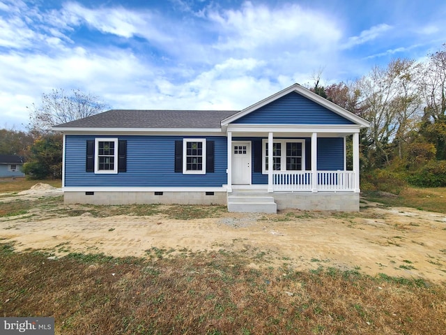 view of front of home featuring a porch