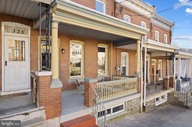 exterior space featuring a porch