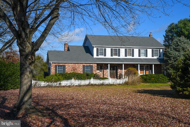 view of colonial home