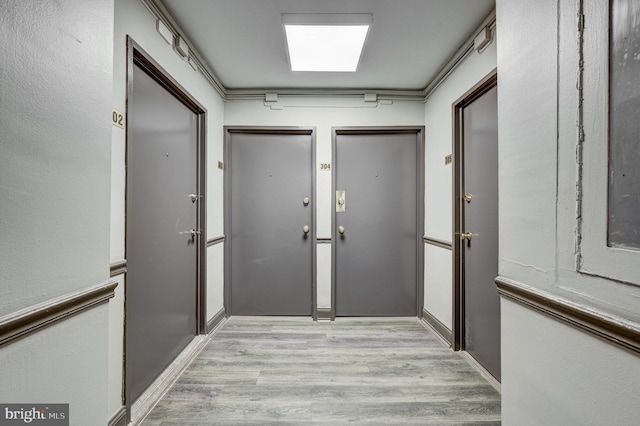 interior space featuring light hardwood / wood-style flooring