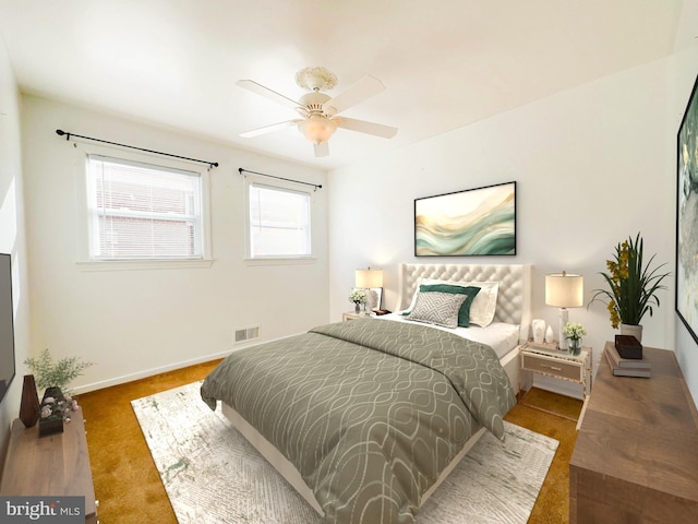 1336 30th St SE, Washington, DC 20020 - bedroom featuring carpet flooring, baseboards, and ceiling fan