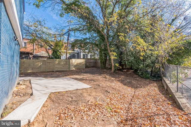 view of yard featuring a patio