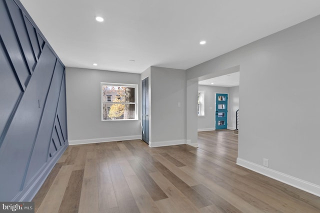 interior space with light wood-type flooring