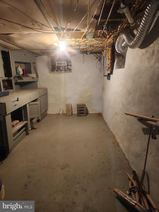 view of basement