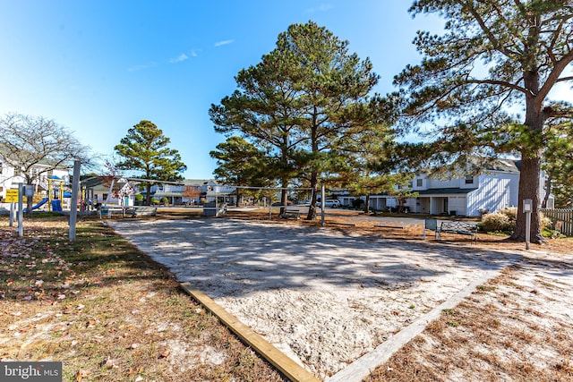 surrounding community with a playground