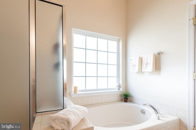 bathroom with a tub