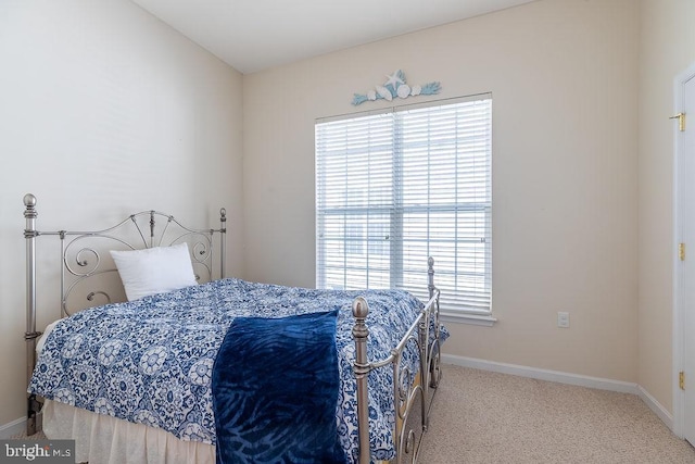 bedroom with carpet