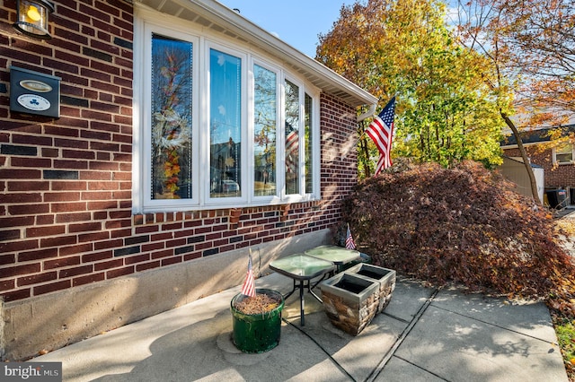 view of patio featuring cooling unit