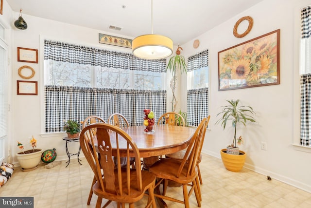 view of dining area