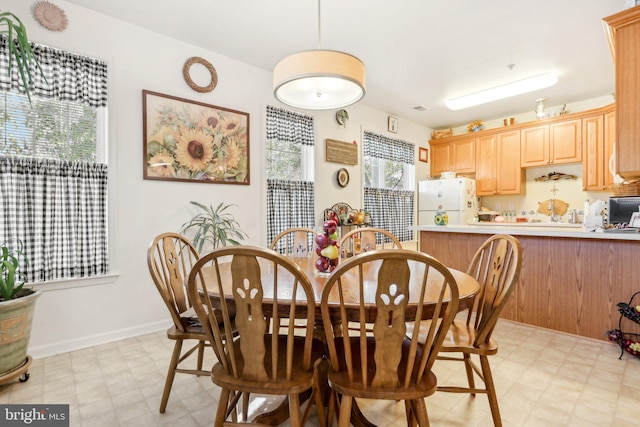 view of dining area