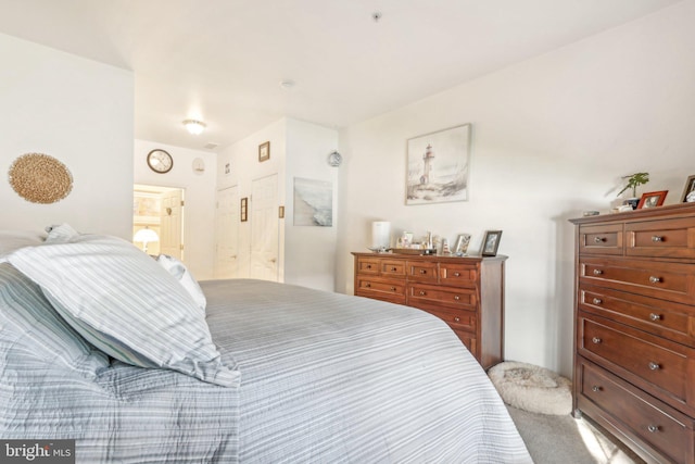 bedroom with carpet floors