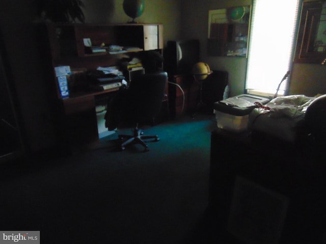 view of carpeted office