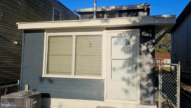 exterior space with central AC unit