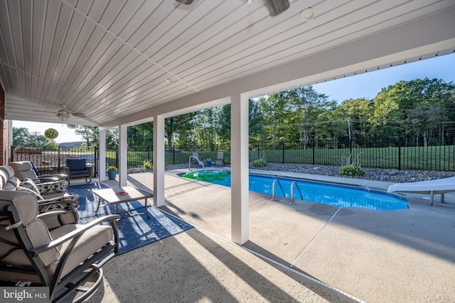 view of pool with a patio