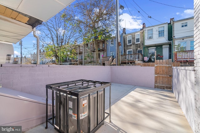 view of patio featuring cooling unit