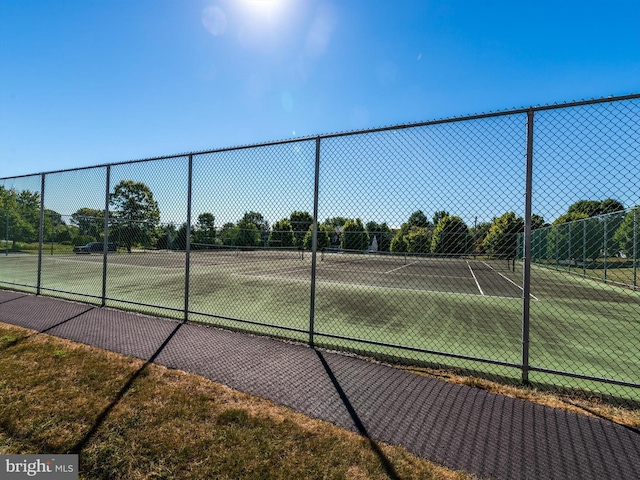 view of tennis court