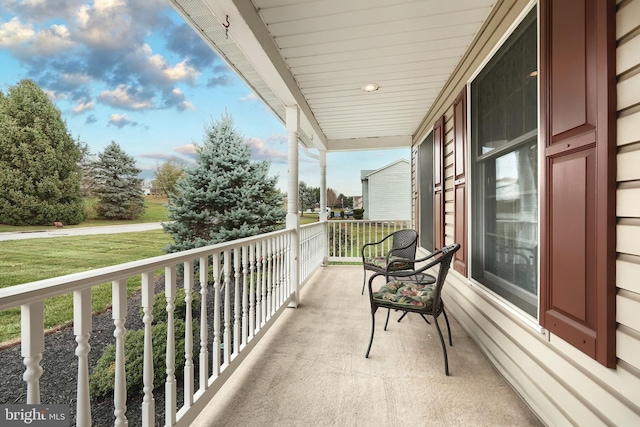 view of balcony