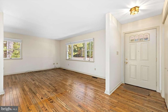 entrance foyer featuring hardwood / wood-style flooring