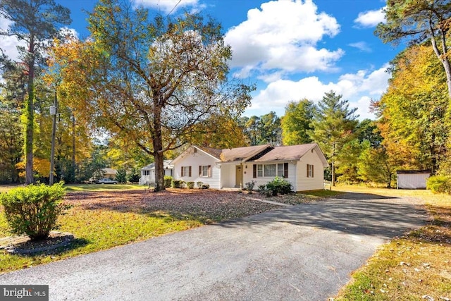 view of ranch-style home