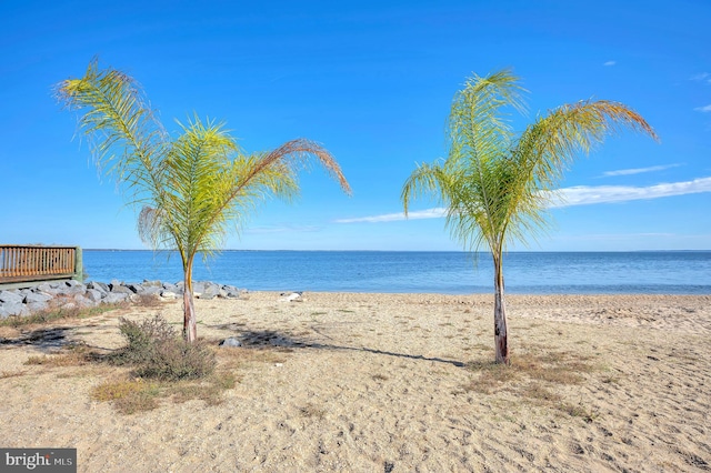 water view featuring a view of the beach