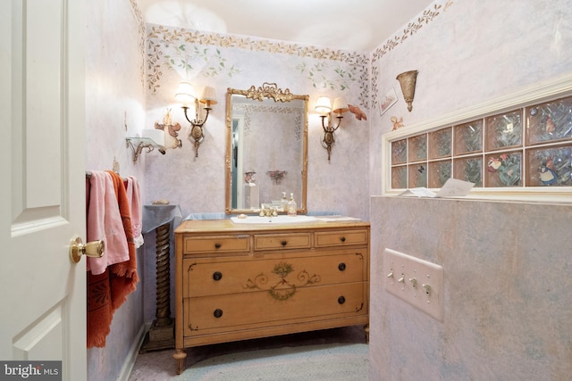 bathroom featuring vanity