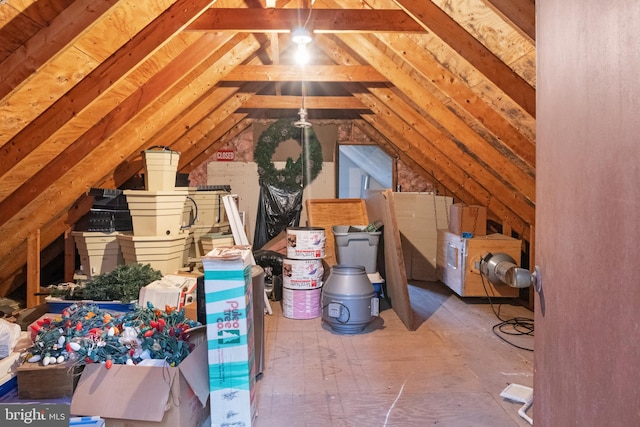 view of attic